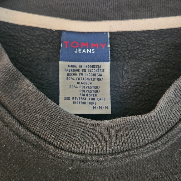 Vintage Script Logo Tommy Hilfiger Crew Neck Sweater - Picture 2 of 5